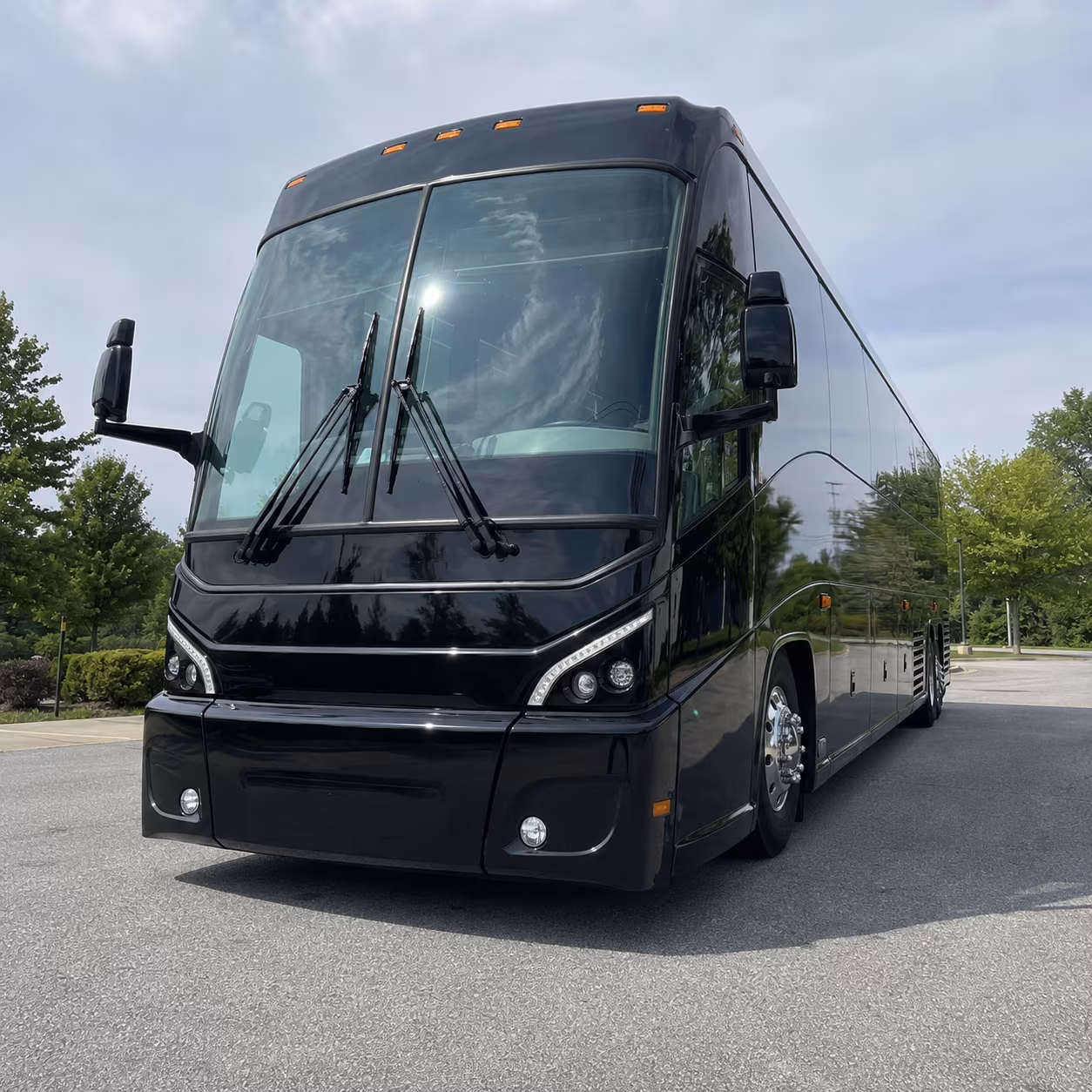 costa mesa charter bus services exterior